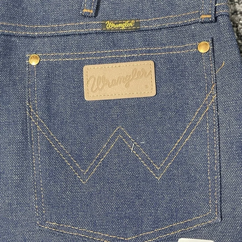 VTG‎ Wrangler 13MWZ Jeans Men 38x36 Blue Denim Western Pro Rodeo Deadstock NEW